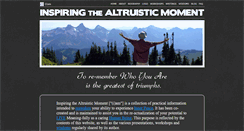 Desktop Screenshot of inspiringthealtruisticmoment.com